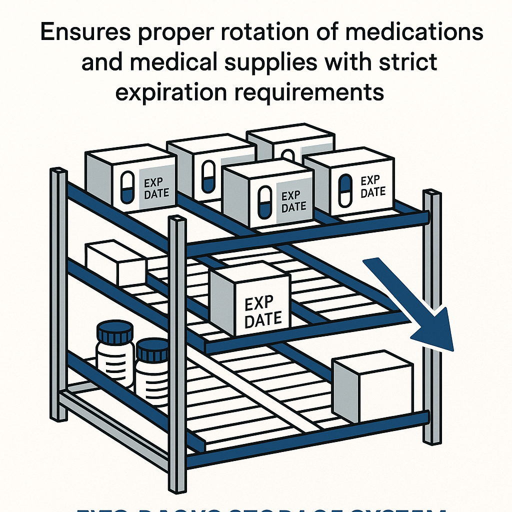Pharmaceutical FIFO Racks Storage System
