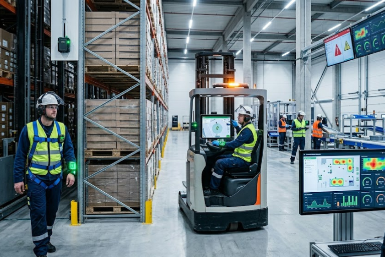 Smart Plant Safety Monitoring Worker Safety Warehousing Distribution Centre Nashik