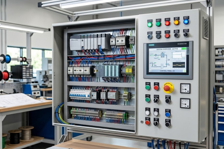 Industrial Control Panel Design & Assembly - MCC VFD PLC Panel Palladium Dynamics Pune India