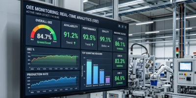 OEE Monitoring Real-Time Analytics - Overall Equipment Effectiveness Dashboard India
